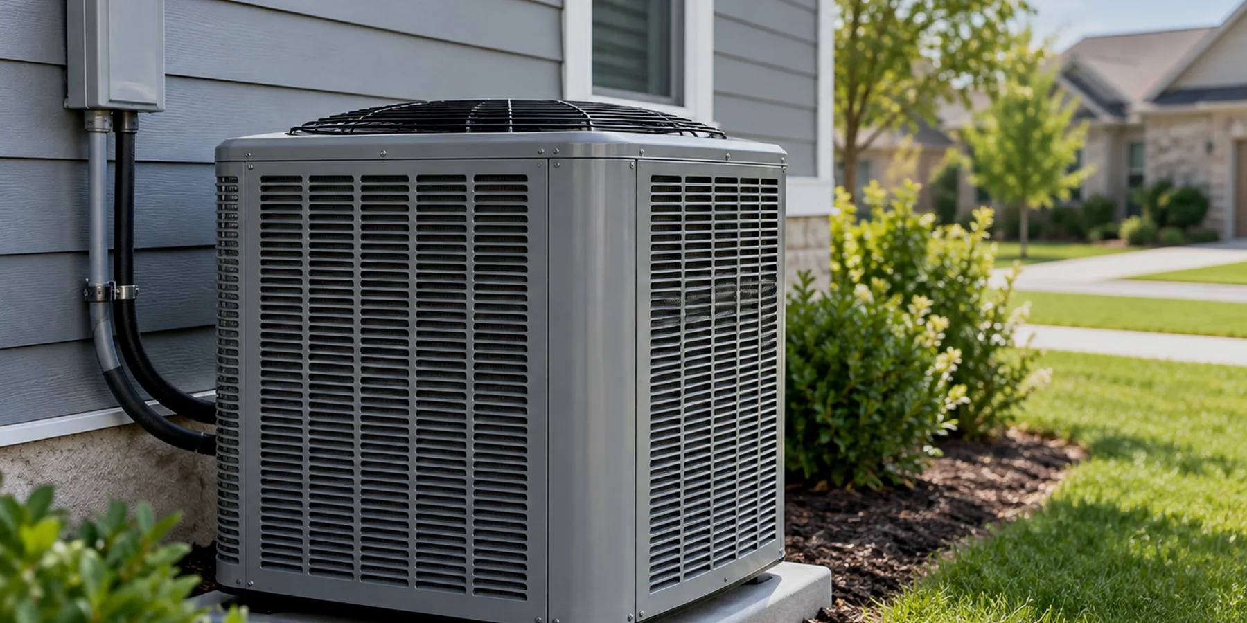 HVAC technician servicing a residential system